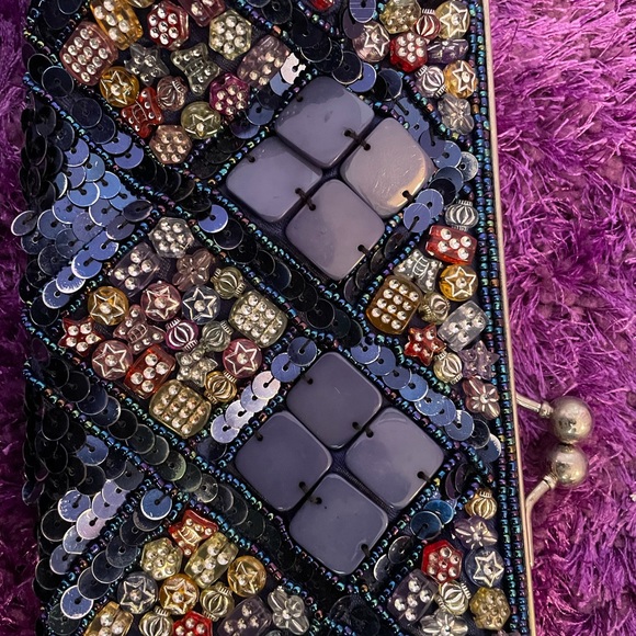 Blue sparkle clutch - Picture 6 of 6